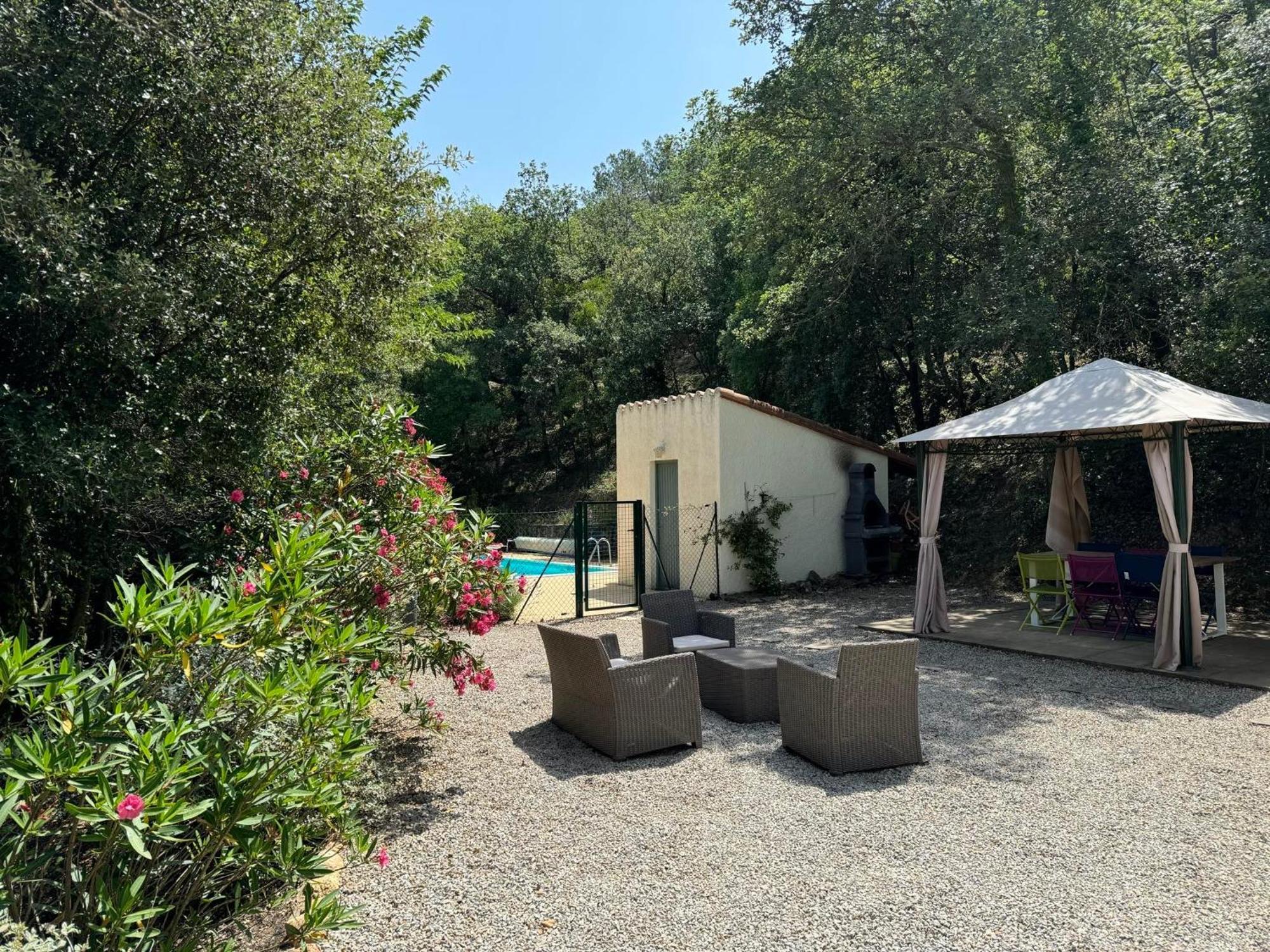 Maison Avec Piscine Chauffee Entre Mer Et Montagne Montauriol  Εξωτερικό φωτογραφία