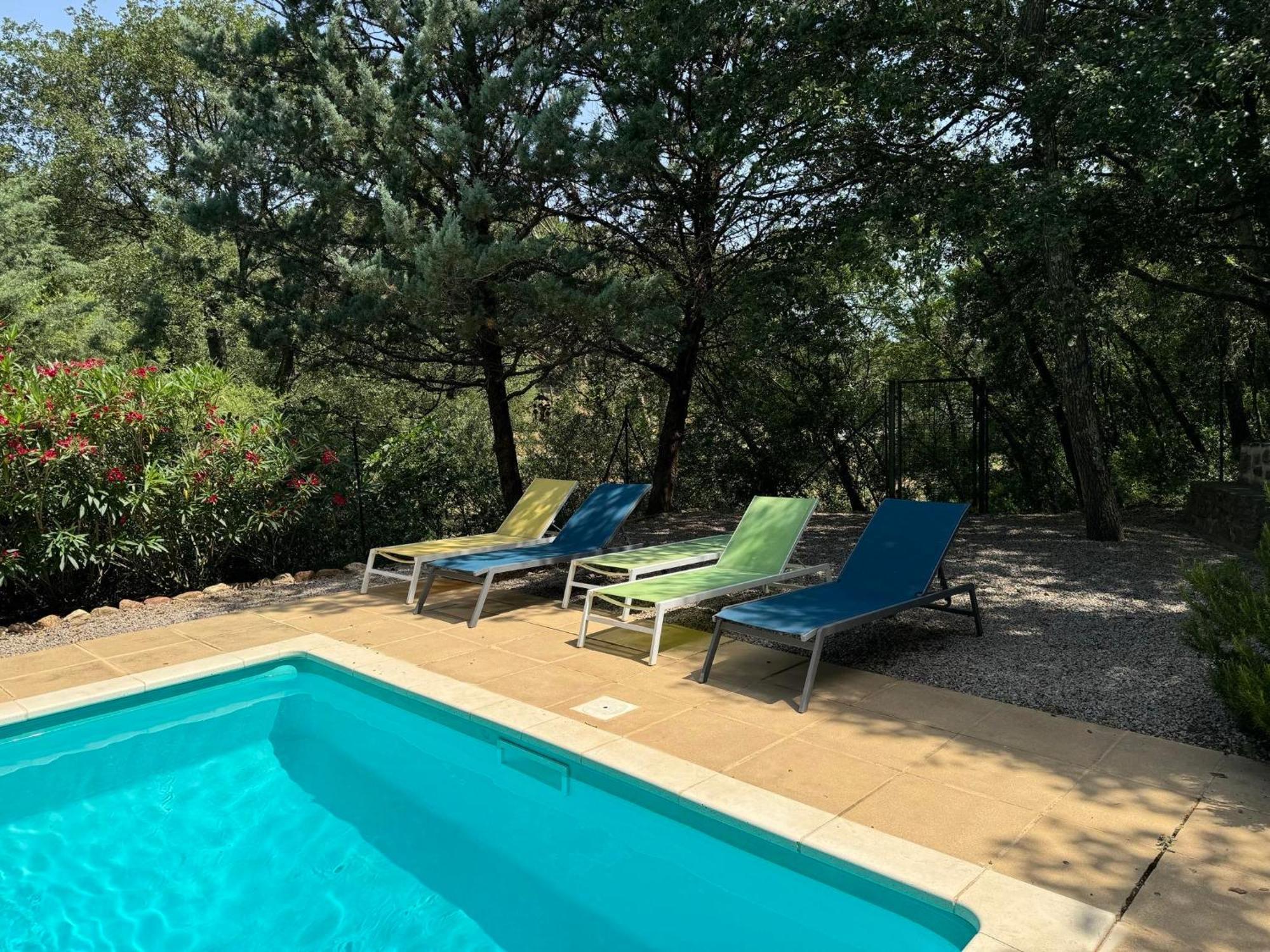 Maison Avec Piscine Chauffee Entre Mer Et Montagne Montauriol  Εξωτερικό φωτογραφία